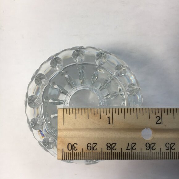 Illusions Crystal Double-Sided Candle Holder Tea Lights Candles 24% Lead Crystal - Picture 6 of 8